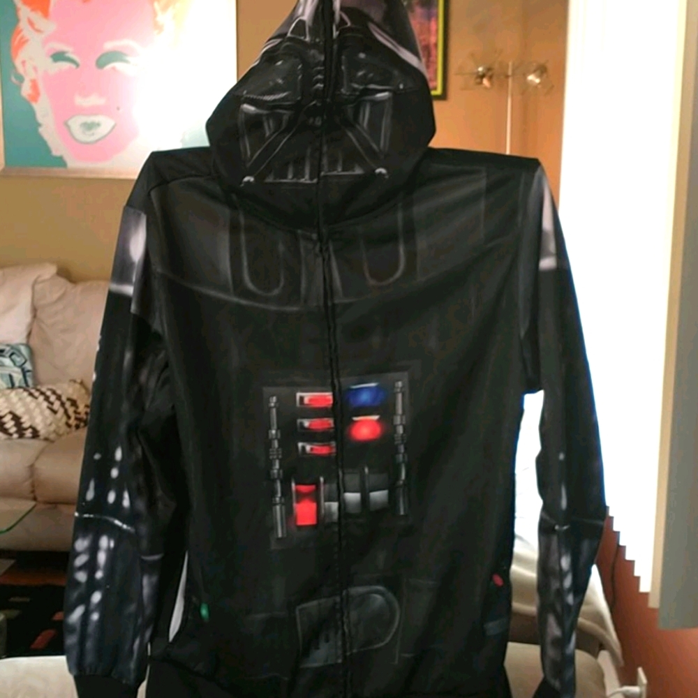 Men's Star Wars Darth Vader full face hoodie, sz M